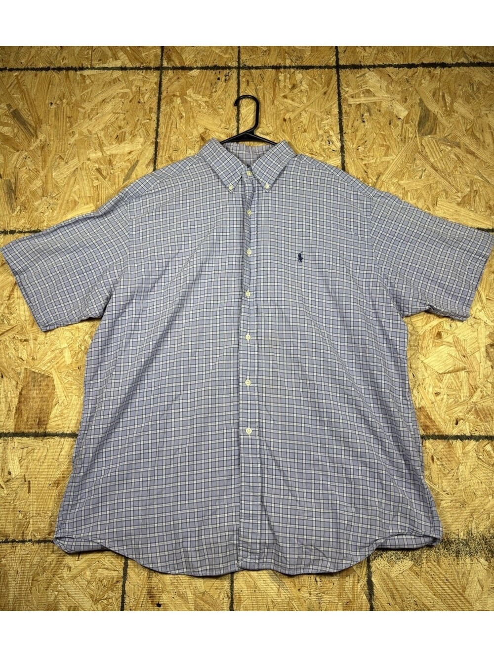 Vtg Polo Ralph Lauren Button down Shirt Sz XL Multicolor Plaid Men’s Blake Cot.